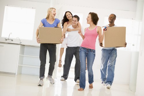 Local removals team working on a residential move in Colliers Wood