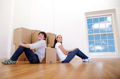 Moving day checklist and belongings for a student removal in Colliers Wood