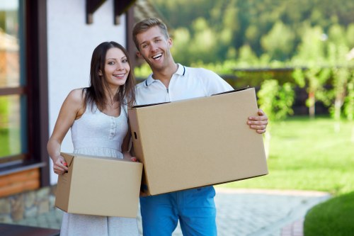 Careful handling of office furniture during a commercial move