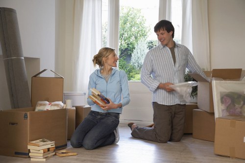 Local house move logistics and access planning in Colliers Wood